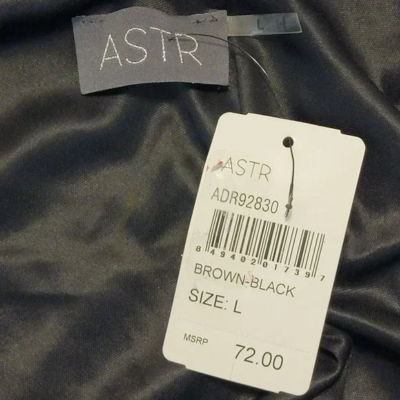 ASTR Women's Large Long Leopard Print with Geometric Pattern Dress Size L NWT - Picture 7 of 9